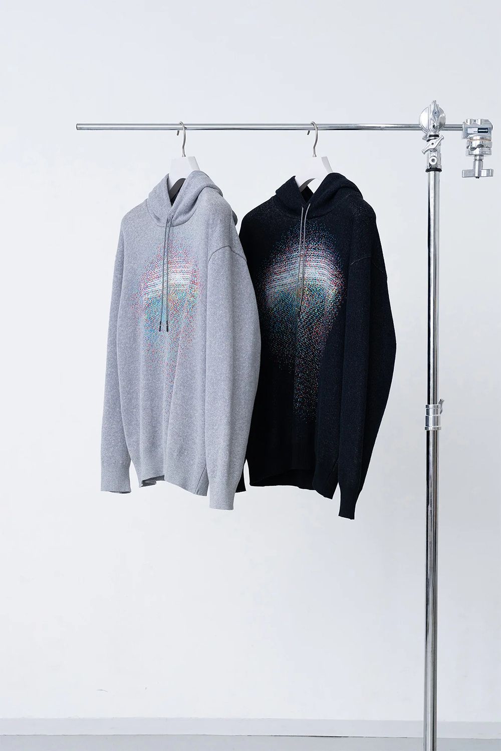 【26AW / 予約受付中】Photon Knit Hoodie [black] - フォトンニットフーディ [ブラック] / FW26KN02