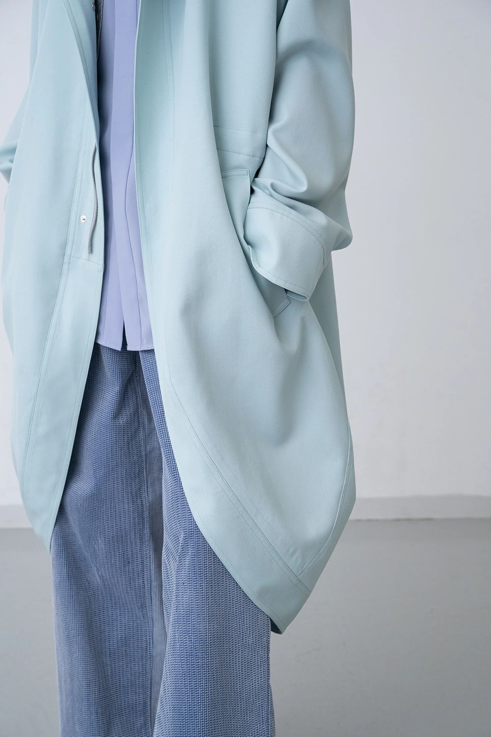 【26AW / 予約受付中】Disk Over Coat [mint] - ディスクオーバーコート [ミント] / FW26OU03