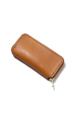 LEATHER VOYAGE ROUND ZIP KEY CASE [MEAL] | キーケース (ラウンドジップ) / キャメル
