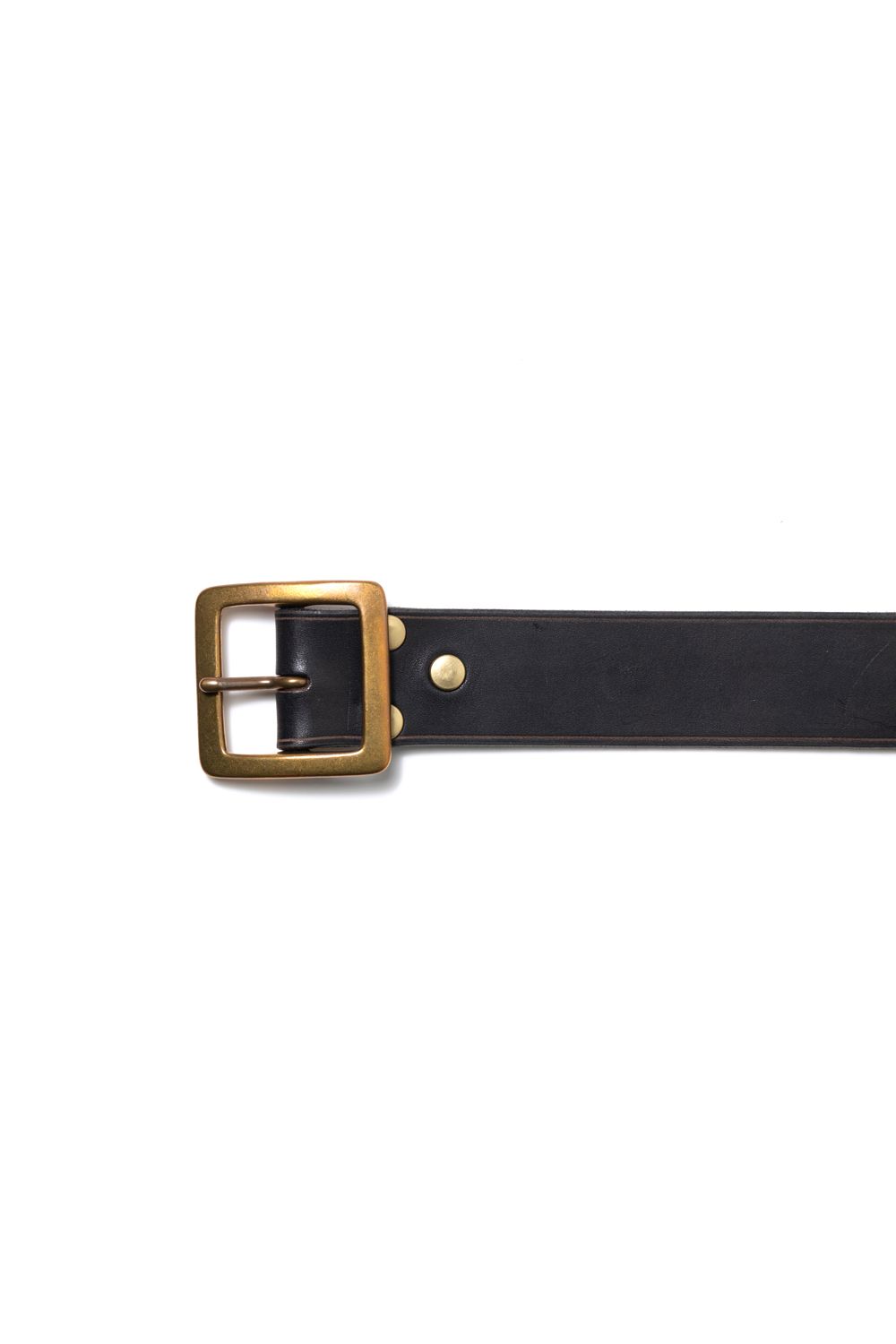 【ラスト1点】LEATHER GARRISON BELT [BLACK] | レザーギャリソンベルト / ブラック