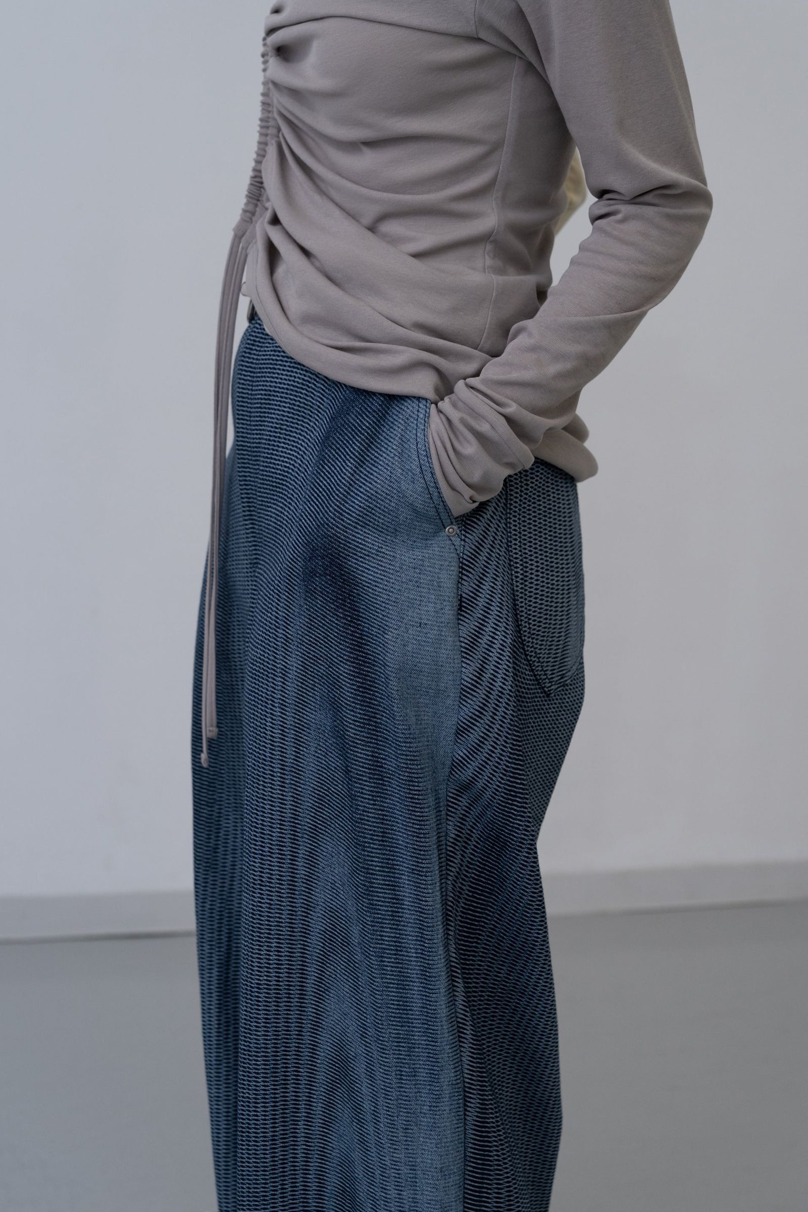 Mirage Bleach Slash Denim [navy]