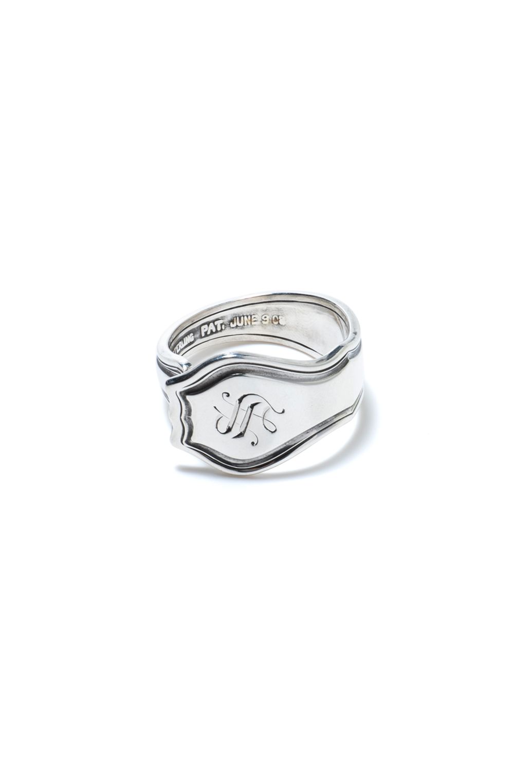 【1点もの】CREST CARVE SPOON RING / クレストカーブスプーンリング [SV]