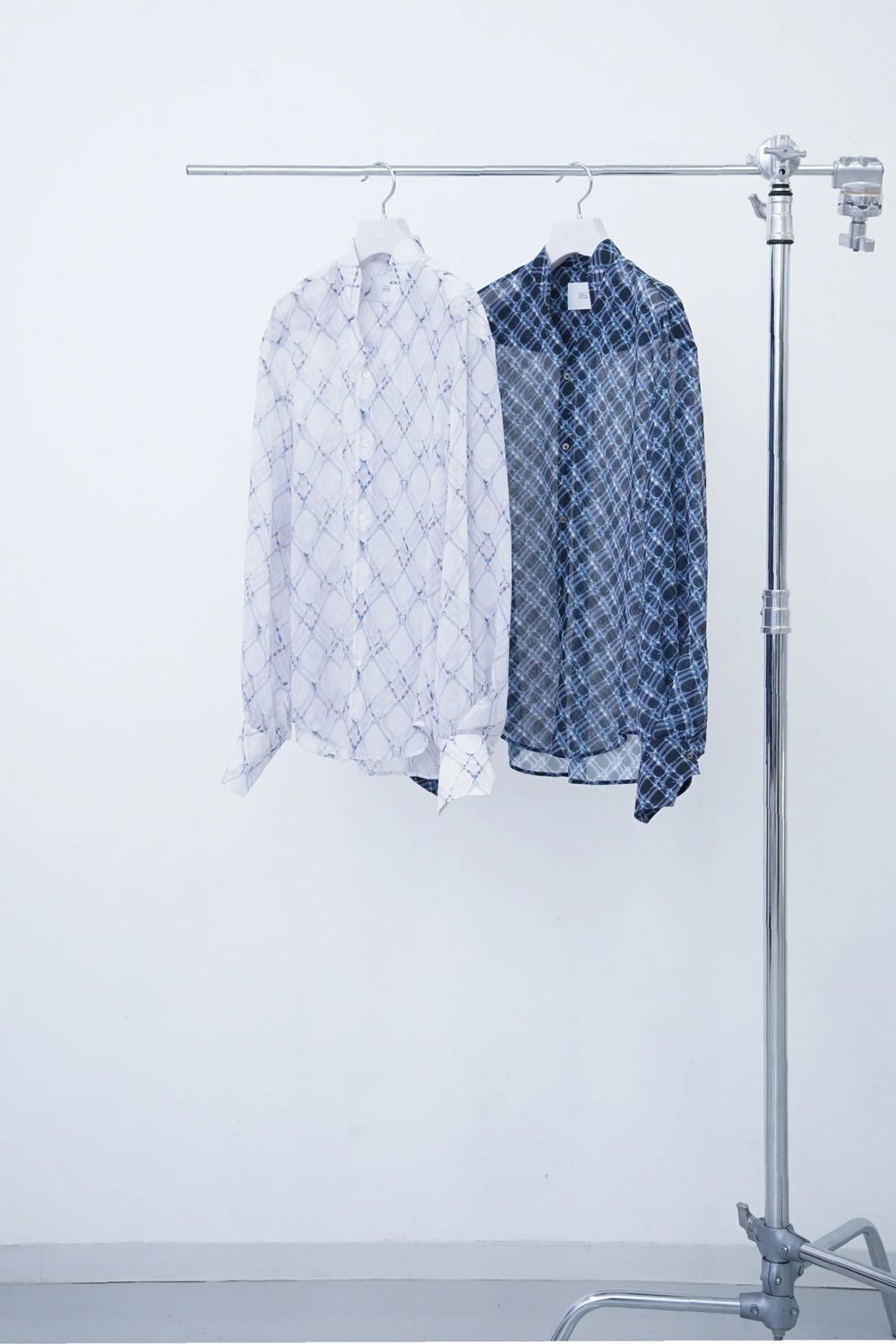 【26SS / 予約受付中】Lattice Sheer Shirt [white] - ラティスシアーシャツ [ホワイト] / SS26SH04