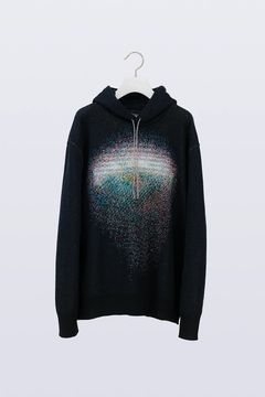 【26AW / 予約受付中】Photon Knit Hoodie [black] - フォトンニットフーディ [ブラック] / FW26KN02