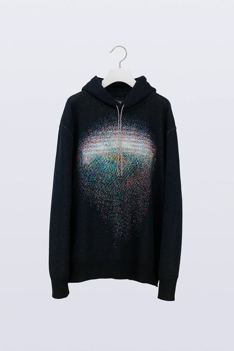 【26AW / 予約受付中】Photon Knit Hoodie [black] - フォトンニットフーディ [ブラック] / FW26KN02