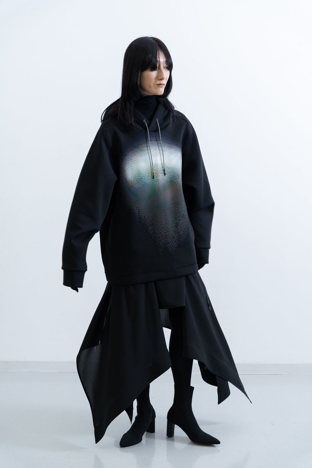 【25SS】Tear Hoodie [black] - ティアフーディ [ブラック] / SS25HO01