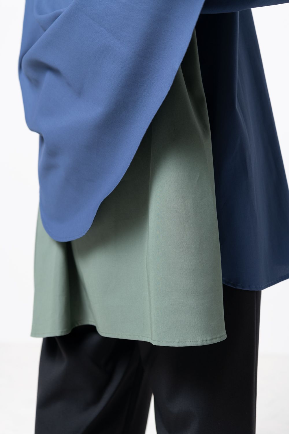【23AW】two slit shirt [BLUE] - ツースリットシャツ [ブルー] / vuy-a23-s01