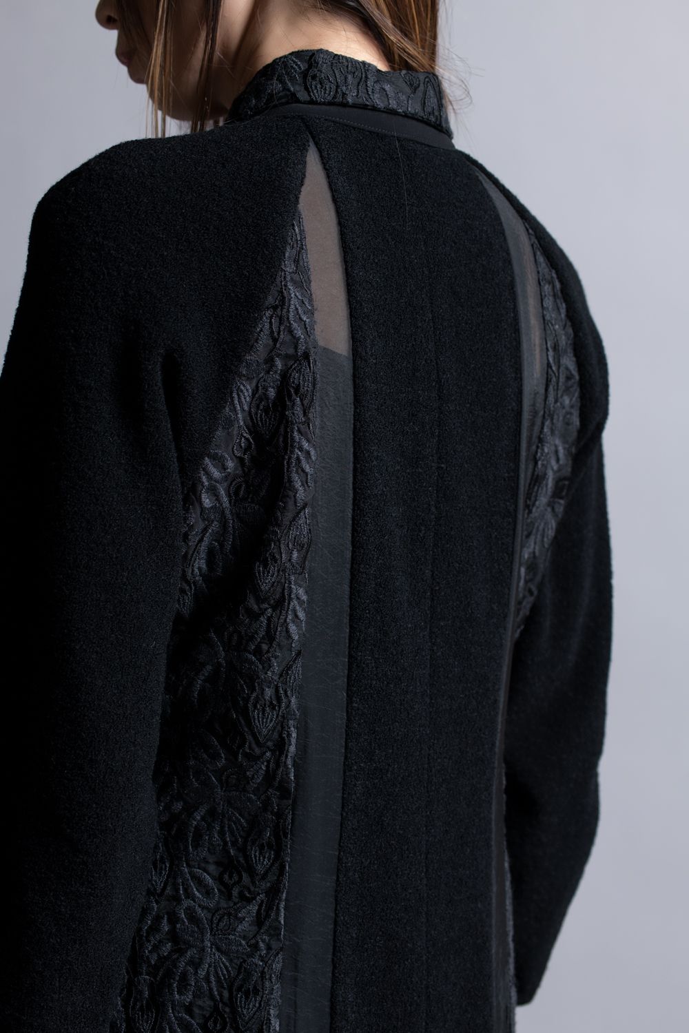AOIWANAKA - 【24AW】CHILI PEPPER レースシアードレス [Black