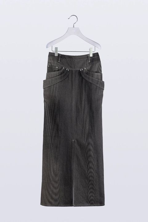 【26SS / 予約受付中】Mirage Bleach Skirt [black]  - ミラージュブリーチスカート [ブラック] / SS26BT08