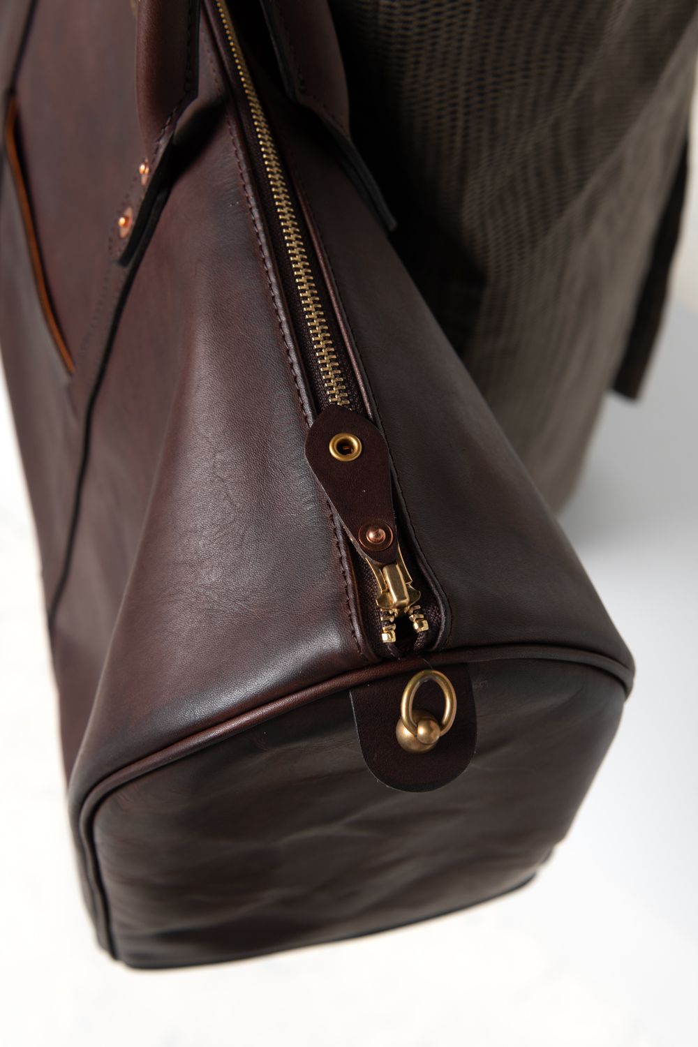 【ラスト1点 / 26SS】LEATHER TRAVEL BOSTON BAG [BROWN] | レザーボストンバッグ / ブラウン