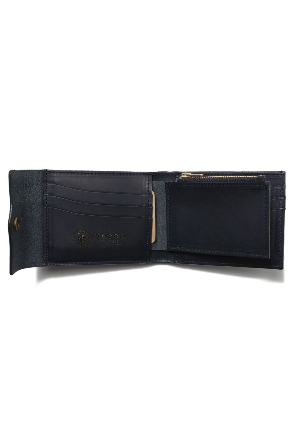 【25SS予約商品】レザーネイバルミドルウォレット [ネイビー] / LEATHER NAVAL MIDDLE WALLET [MARINE]