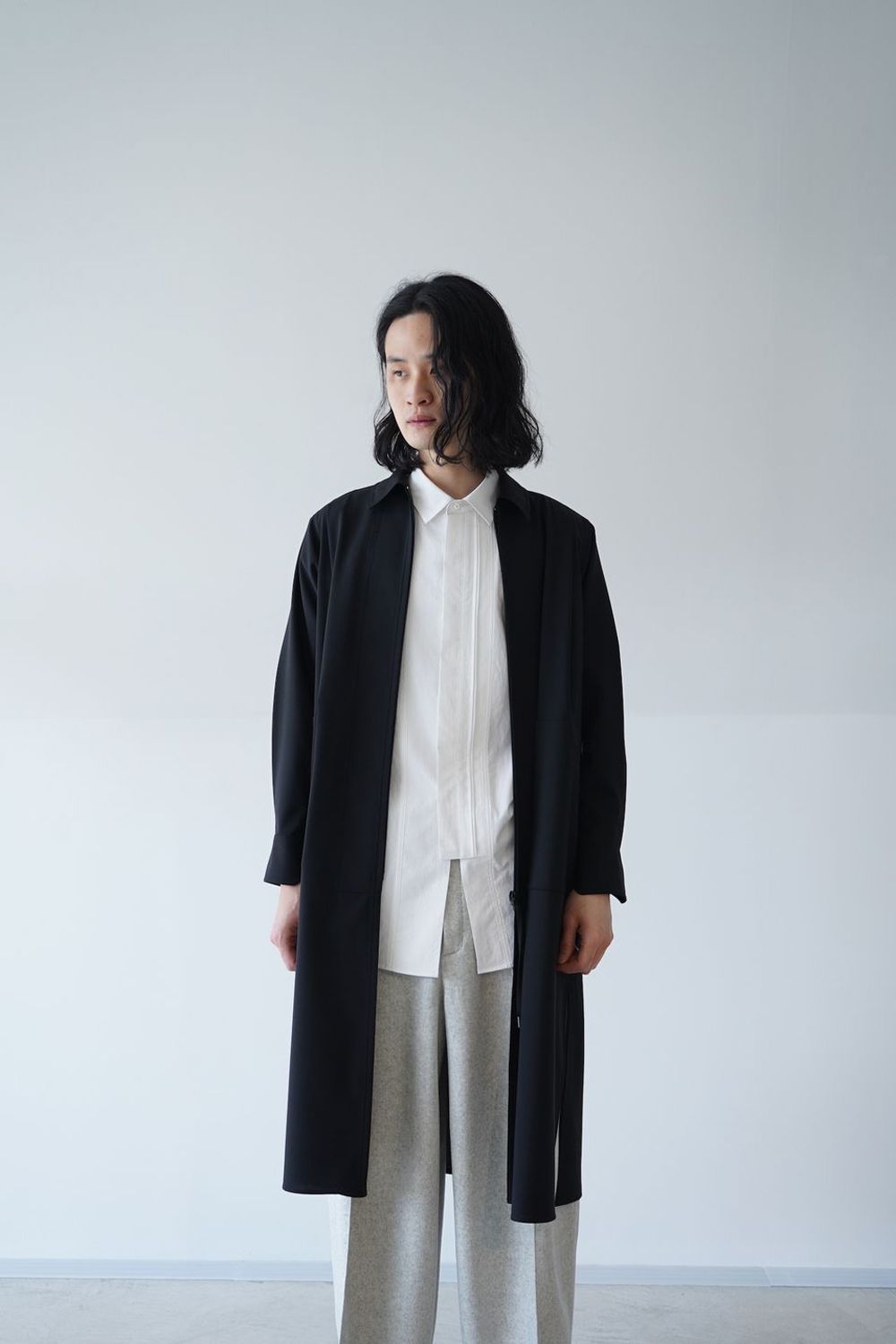 HATRA - 【22AW】Window Over Shirt [BLACK] - ウィンドウオーバーシャツ [ブラック] / AW22OU07 |  BONITA ONLINE STORE