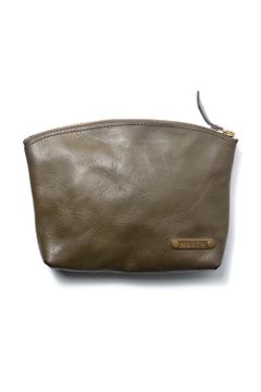 LEATHER TRAVEL PORCH [OLIVE] | トラベルポーチ / オリーブ