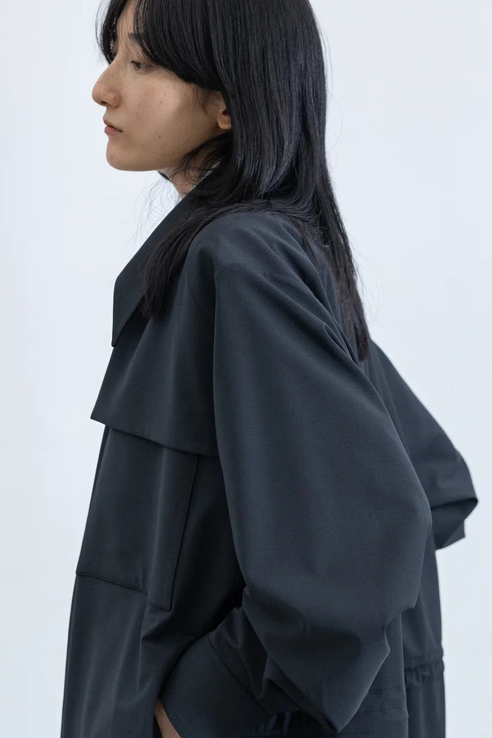 【アーカイブ展 / 1.18まで】Window Over Coat [black] - ウィンドウオーバーコート [ブラック] / SS25OU02