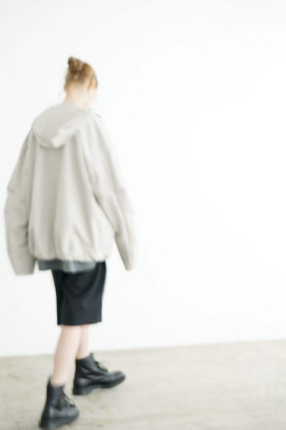 【24SS】hoodie blouson FINX COTTON [CHALK] - パーカーブルゾン [チョーク] / vu-s24-b02