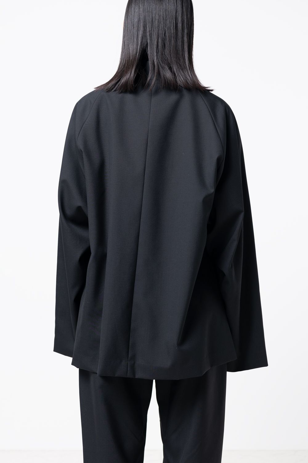 VU - 【ラスト1点 / 23AW】no collar jacket [BLACK] - ノーカラー