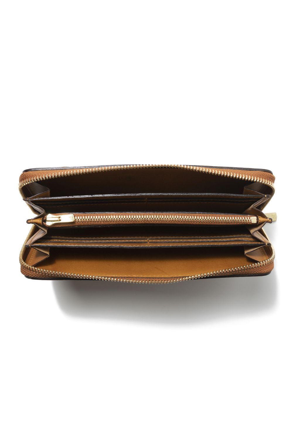 LEATHER VOYAGE ROUND ZIP LONG WALLET [MEAL] Type-A | ロングウォレット (ラウンドジップ) / キャメル