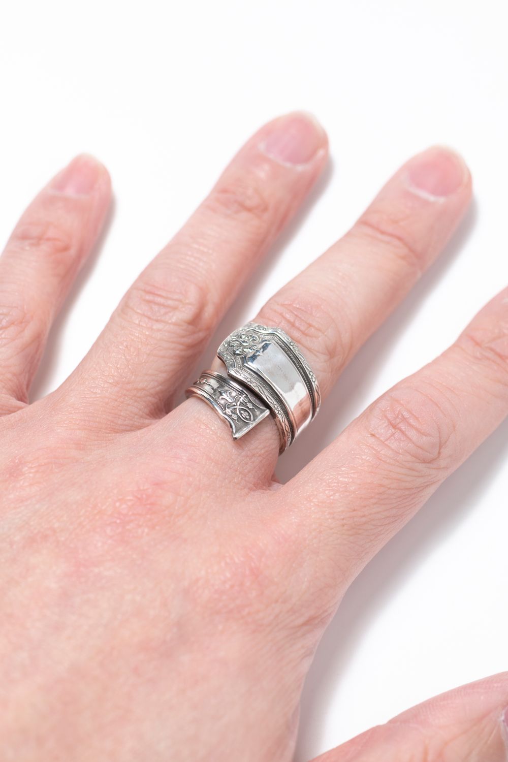 【1点もの】MILGRAIN SHARP KNIFE RING / ミルグレインシャープナイフリング [OX]