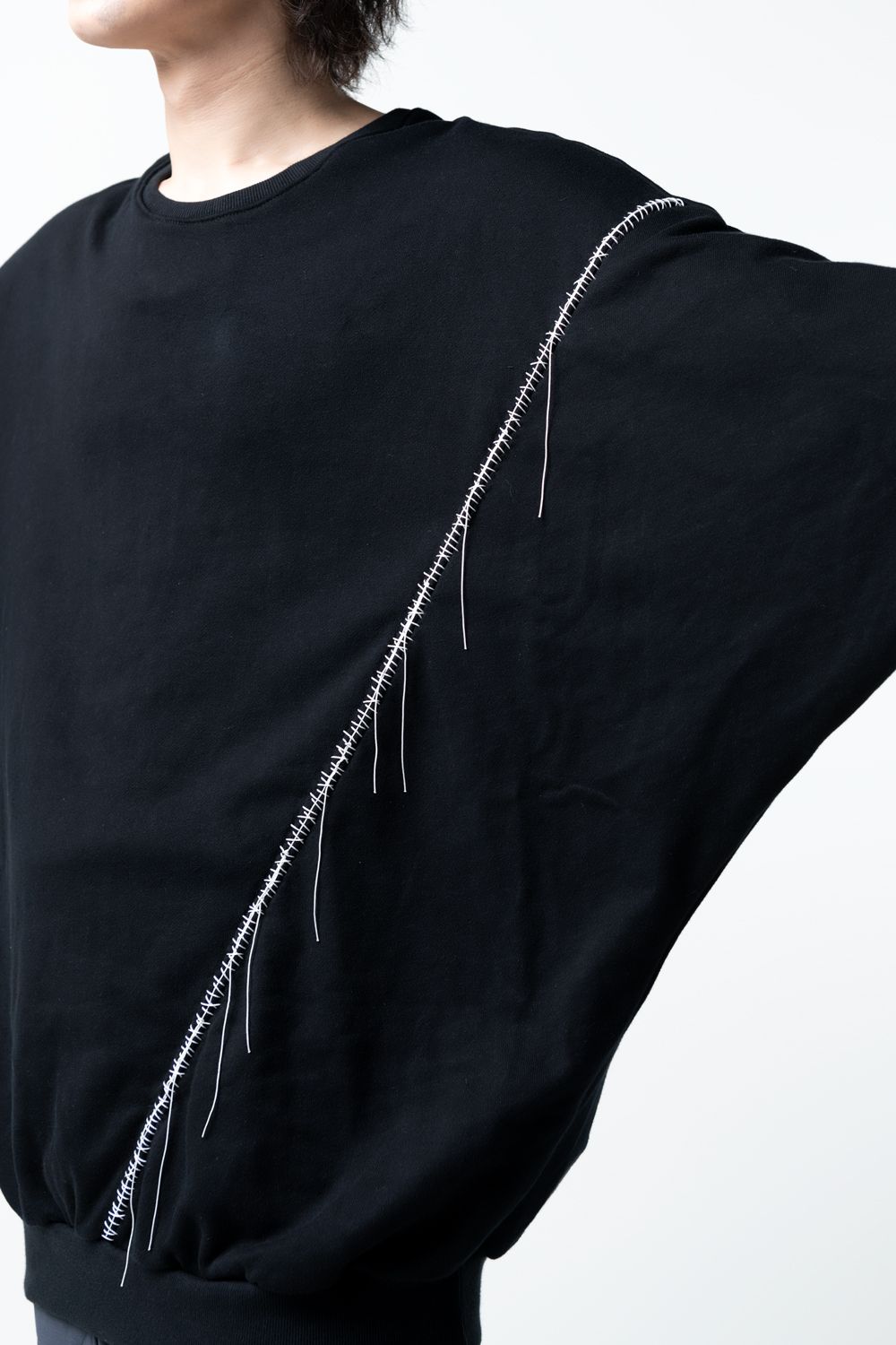 【22AW】 Hand Stitch Dolman 02 [BLACK] - ハンドステッチドルマン02 [ブラック] / TP06