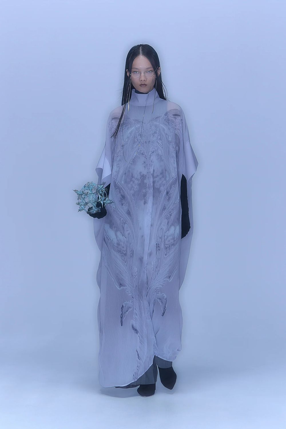 【26SS / 予約受付中】Phenomenal Sheer Robe [fog grey] - フェノメナルシアーローブ [フォググレー] / SS26RO01