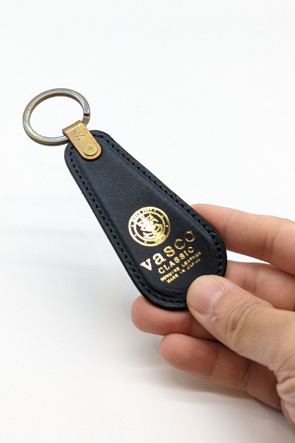 LEATHER VOYAGE SHOE HORN - MINI [MARINE] | シューホーン (ミニ) / ネイビー