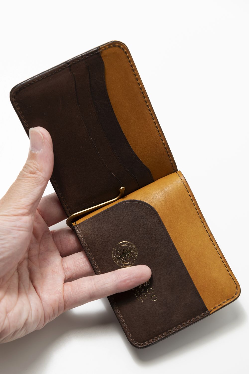 【24AW】LEATHER VOYAGE MONEY CLIP [CORTESIA] | マネークリップ / ブラウン