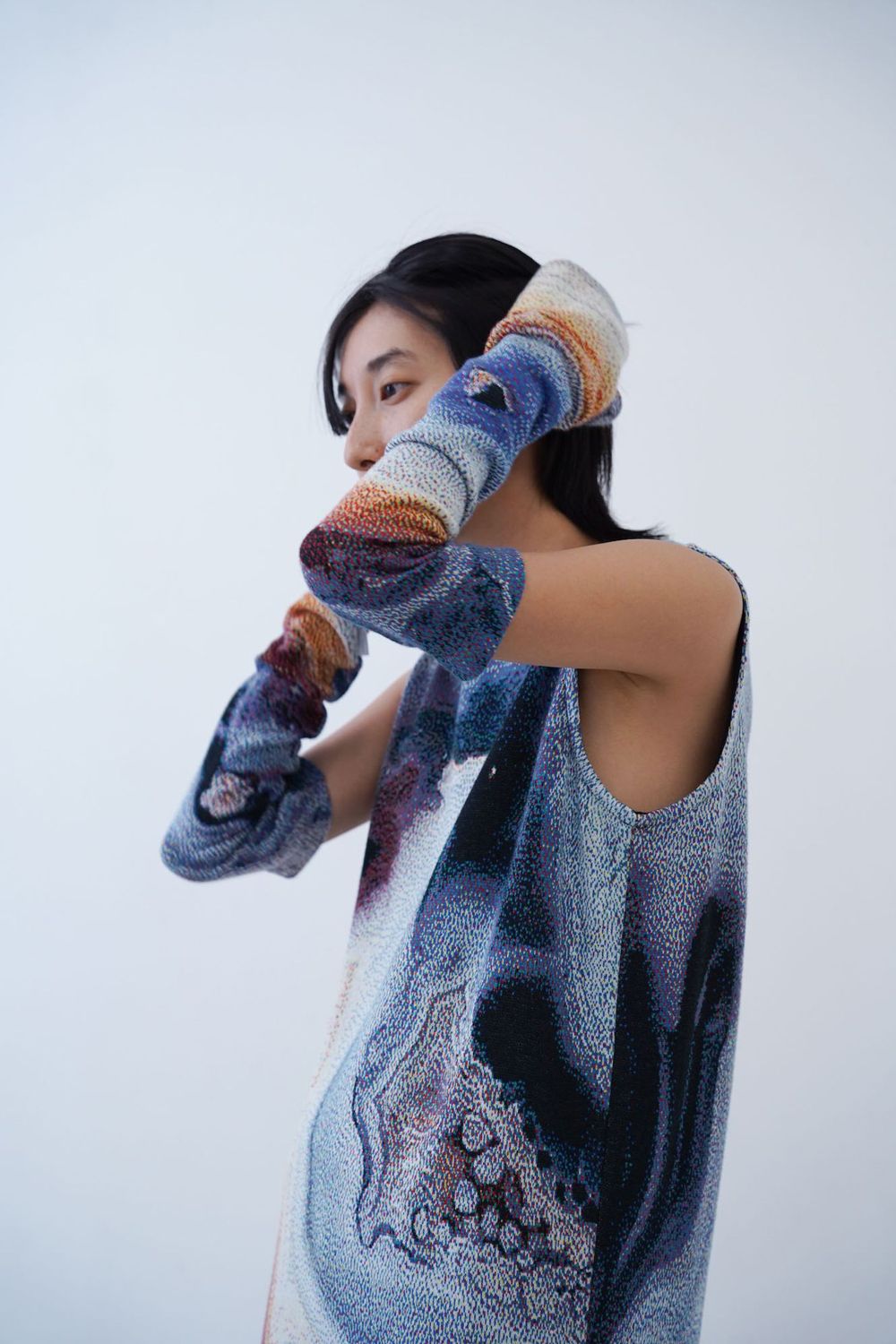 HATRA - 【24SS】Mineral Knit Arm Covers [HAL] - ミネラルニット 