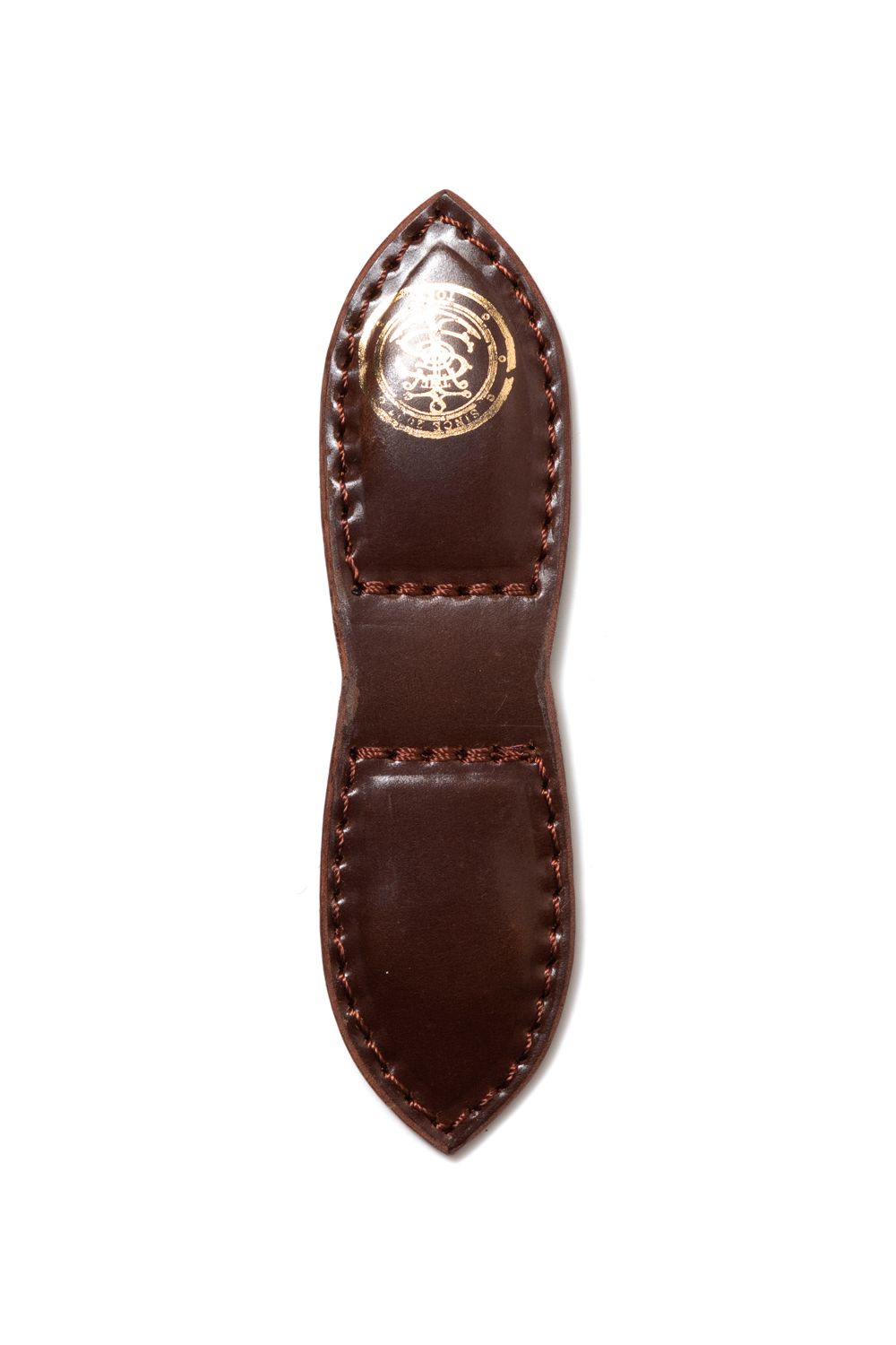 LEATHER GARRISON MONEY CLIP [BOURBON] | シェルコードバン マネークリップ / バーボン