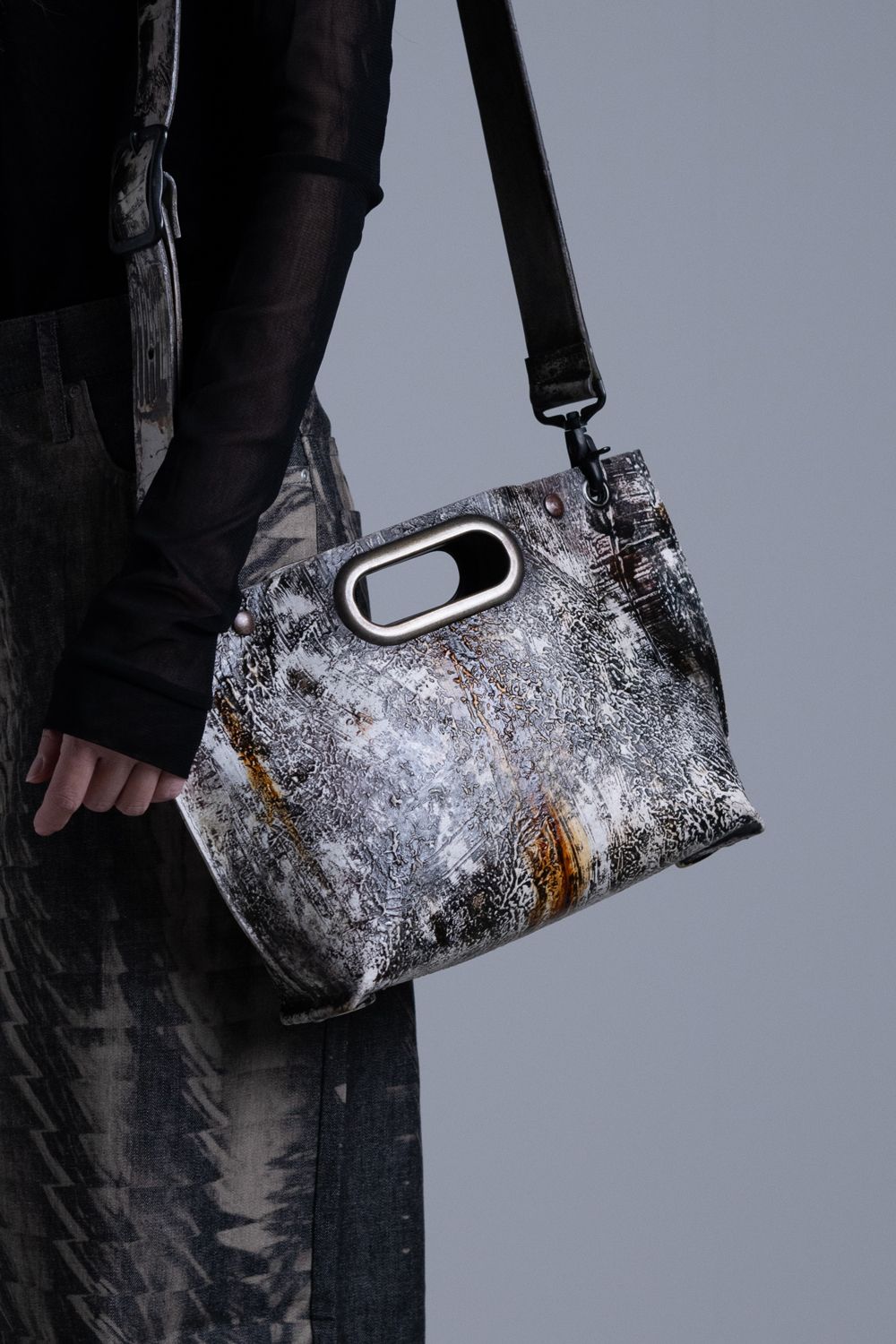 【ラスト1点】壁クラッチ／ショルダー M [都市型迷彩] / w25-03-uc