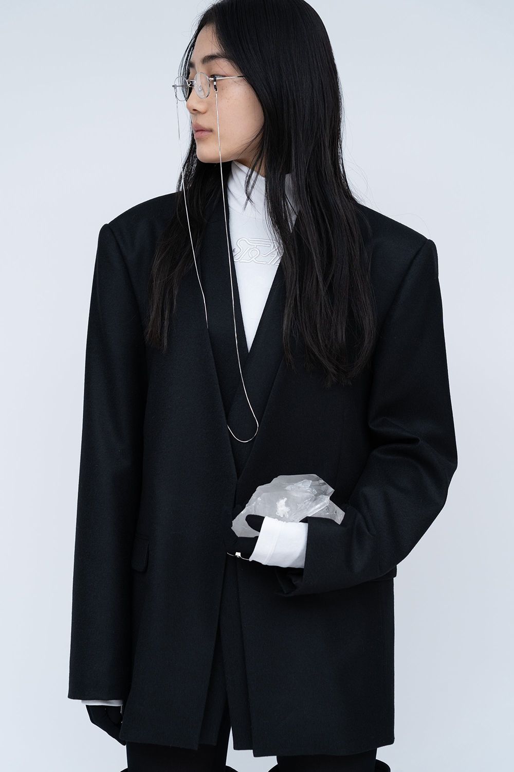 【25AW】Dub Tailored Jacket [black] - ダブルテーラードジャケット [ブラック] / FW25OU01