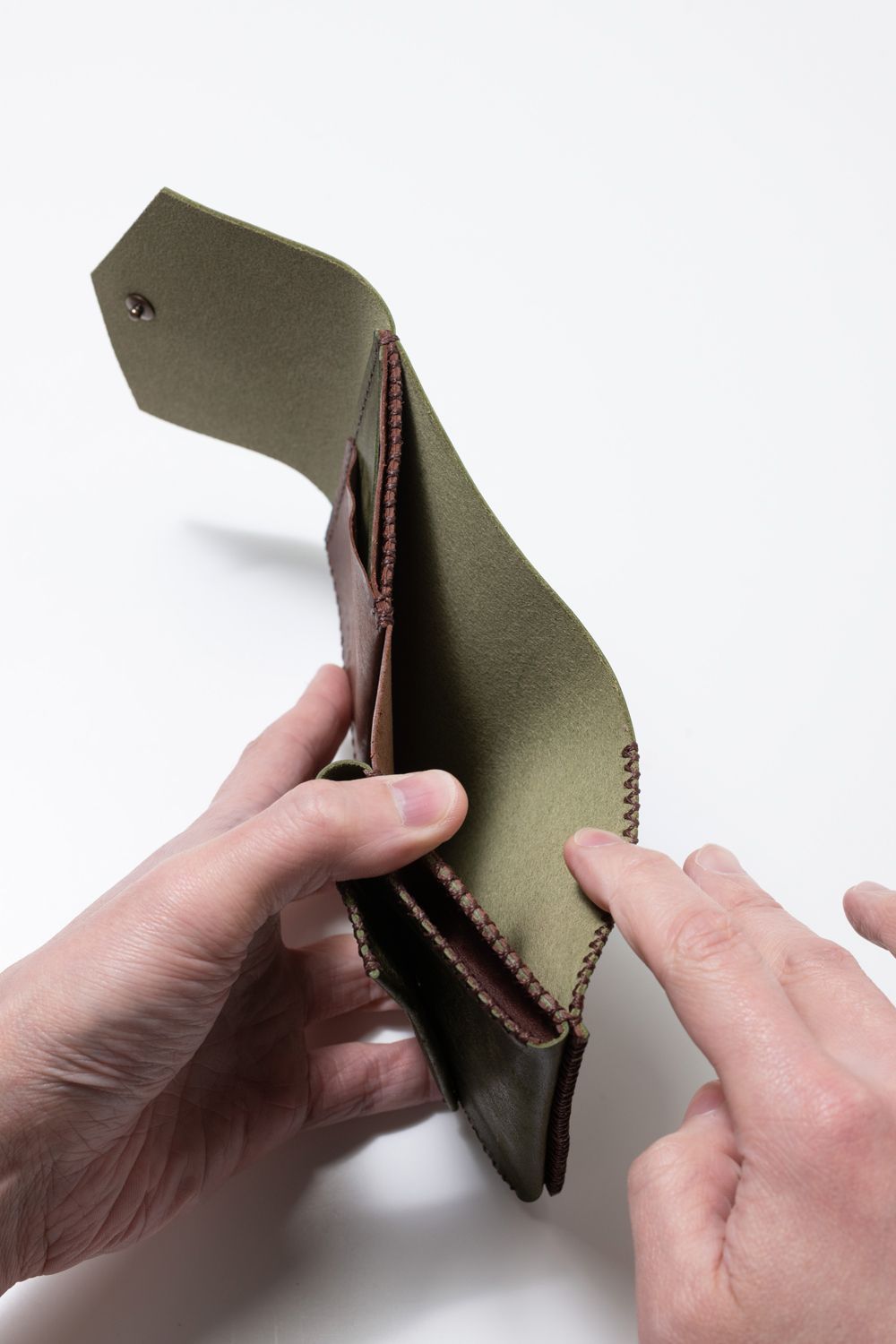 二つ折り財布 [オリーブ] / Short Wallet [OLIVE]