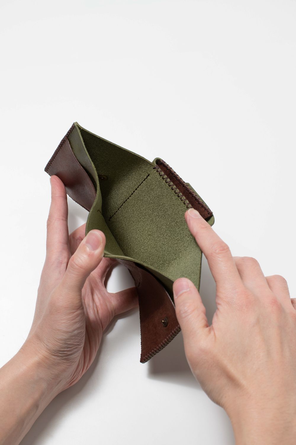 【ラスト1点】三つ折り財布 [オリーブ] / Mini Wallet [OLIVE]