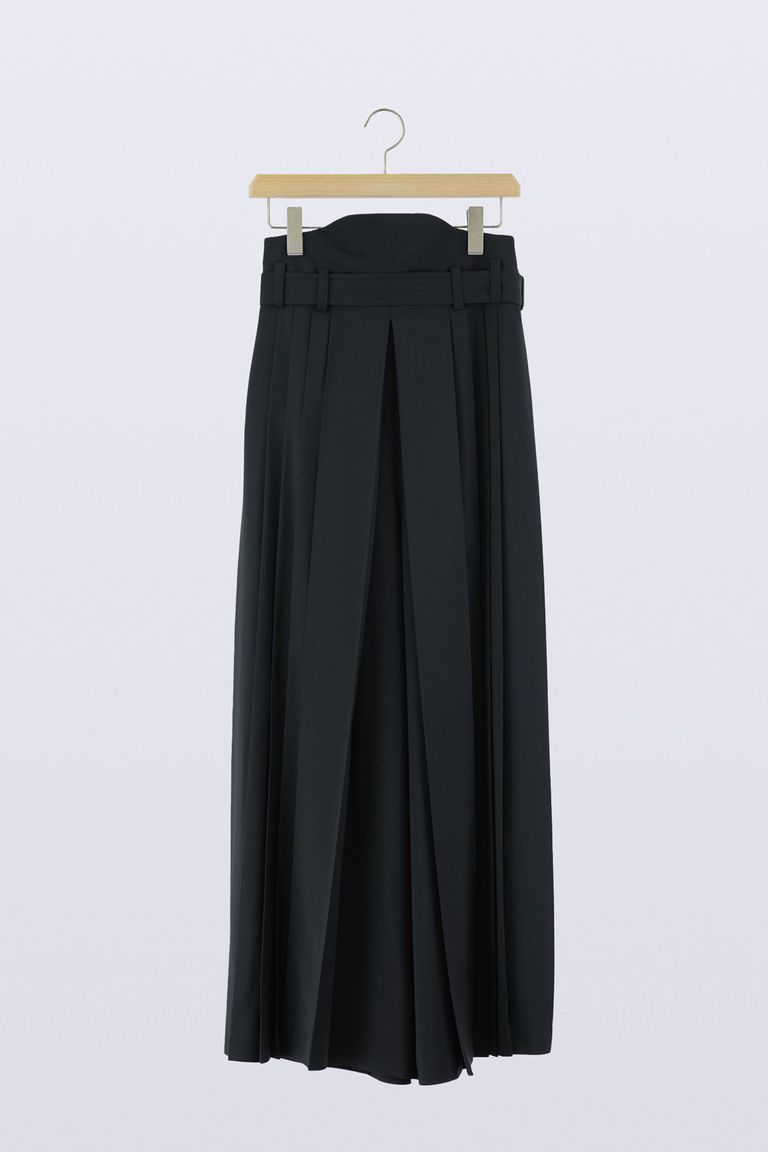 HATRA - 【ラスト1点 / 23SS】Hak Pleats Pants [black] - ハカマ 
