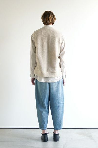 【24AW】boa v vest [OFF BEIGE] - ボアブイベスト [オフベージュ] / vu-cut-011
