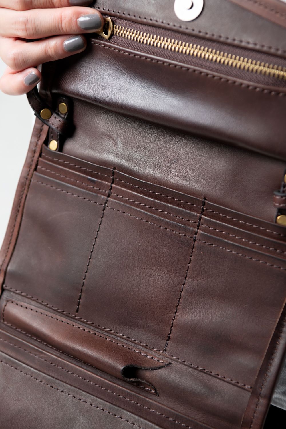 レザーワンダーマネーバッグ [ブラウン] / LEATHER  WANDER MONEY BAG [BROWN]