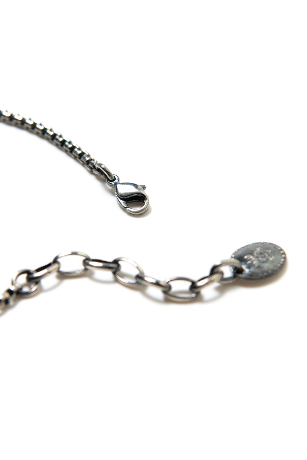 【ラスト1点】NARROW SQUARE BLOCK CHAIN ANKLET [SV] / ナロースクエアブロックチェーンアンクレット [シルバー]