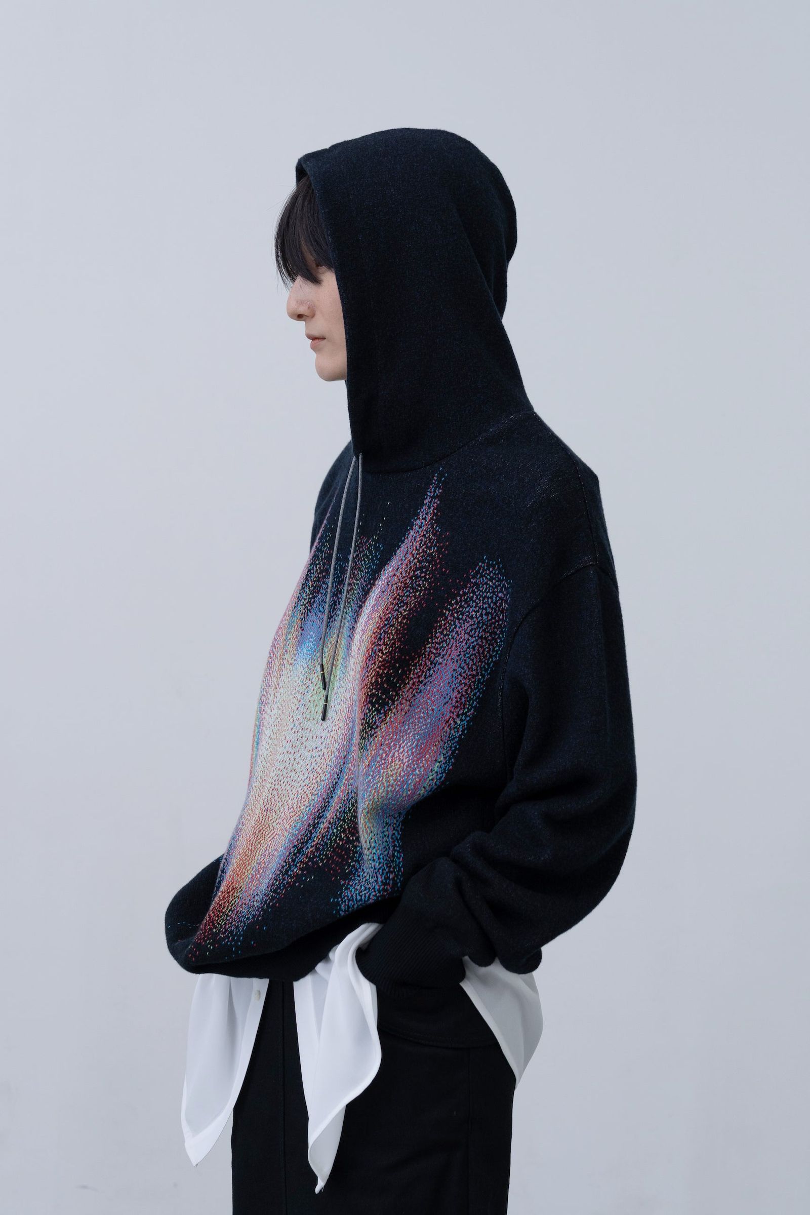 Phos Knit Hoodie [black]