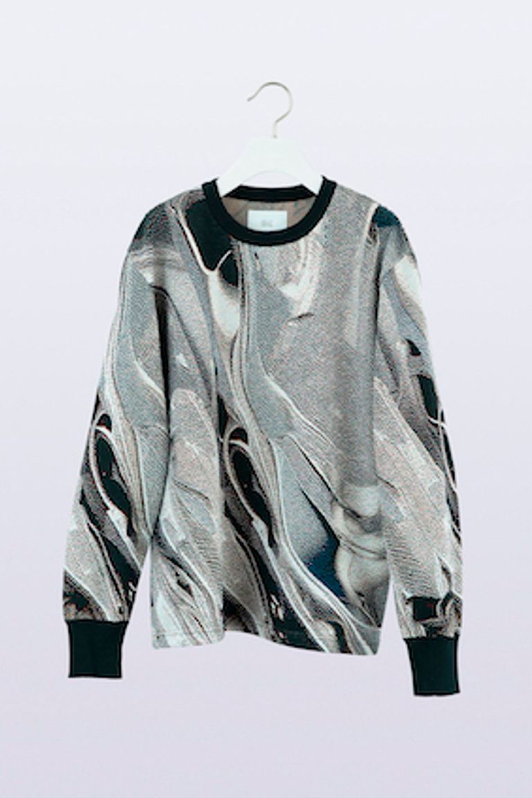 HATRA - 【23AW】Weld Knit Sweater [silver] - ウェルドニット 