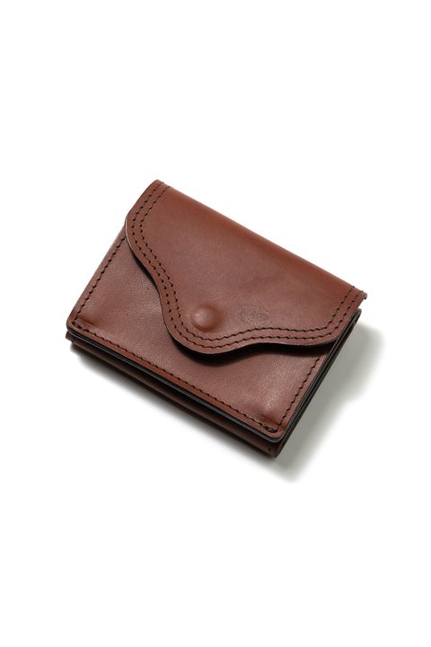【ラスト1点 / 25SS】LEATHER VOYAGE POCKET WALLET [CORTESIA] | ポケットウォレット (三つ折り) / ブラウン