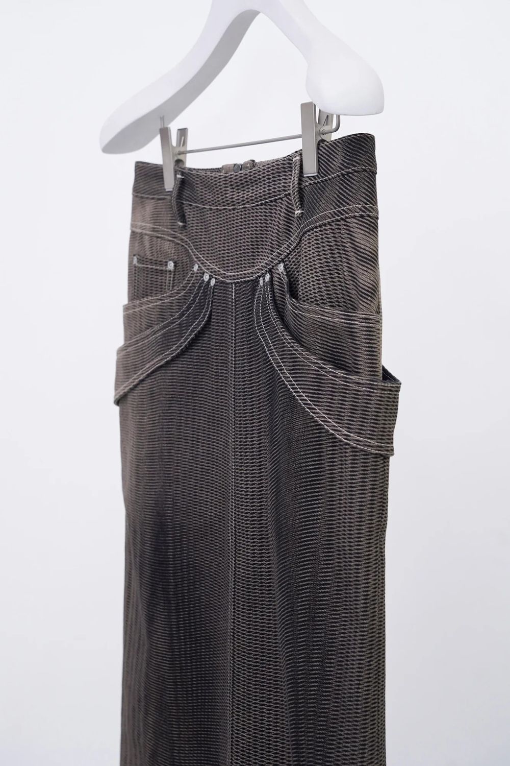 【26SS / 予約受付中】Mirage Bleach Skirt [black]  - ミラージュブリーチスカート [ブラック] / SS26BT08