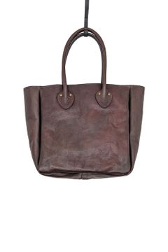 【25SS予約受付中｜12/17まで】レザーオールドトートバッグ - ミディアム [ブラウン] / LEATHER OLD TOTE BAG - MIDIUM [BROWN]