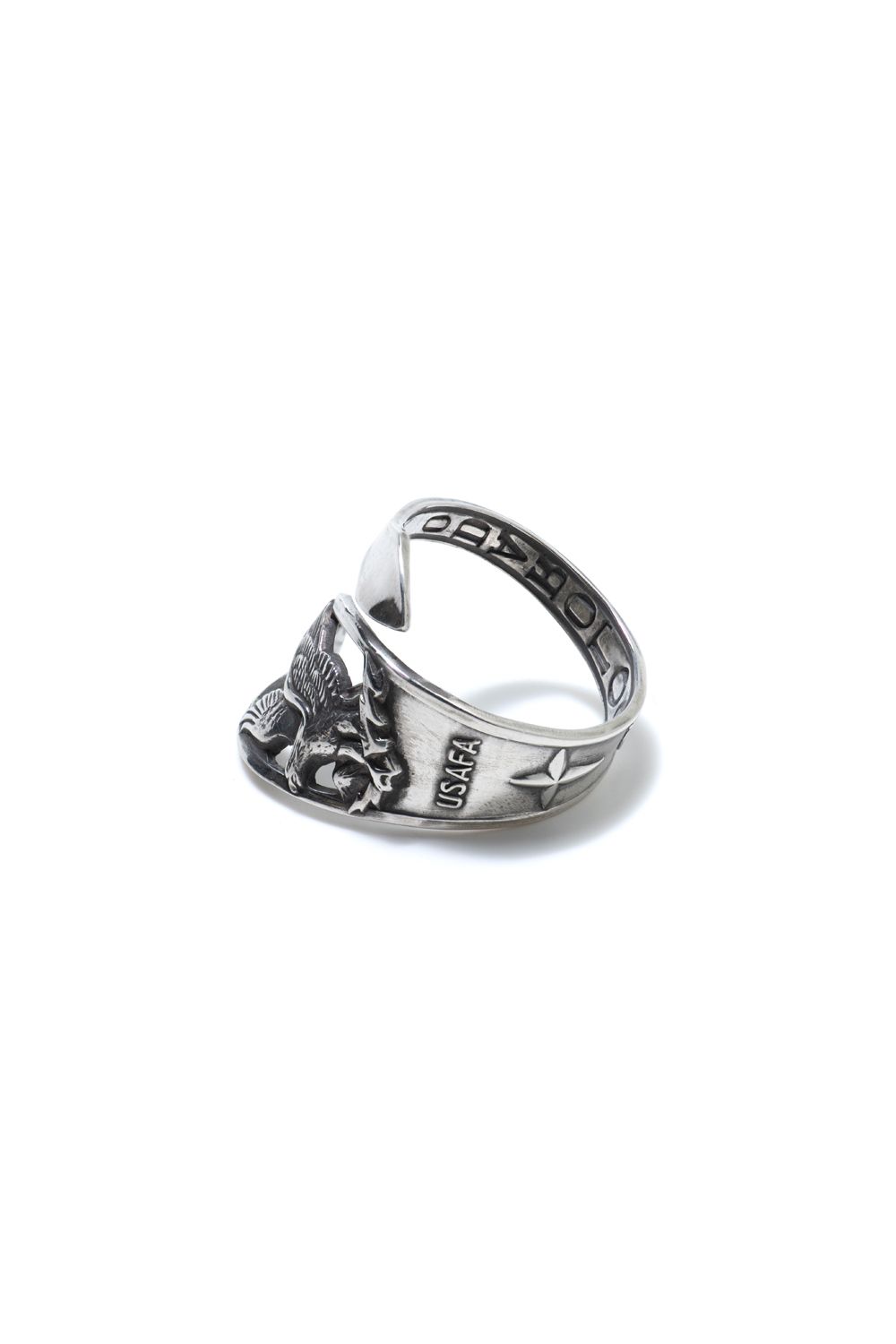 【1点もの】EAGLE TWIST SPOON RING / イーグルツイストスプーンリング [OX]