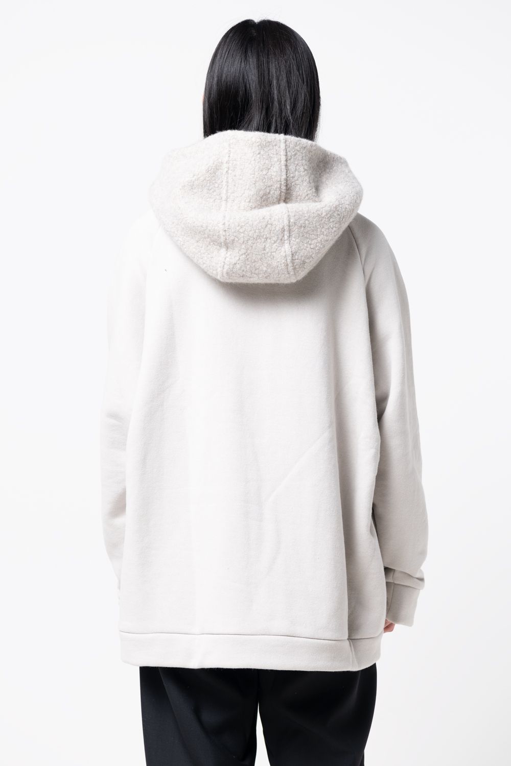 【23AW】balloon over boa hoody [GRAY BEIGE] - バルーンオーバーボアフーディー [グレーベージュ] / vu-a23-t06