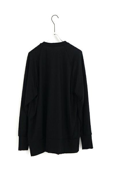 【24AW】basic long knit [BLACK] - ベーシックロングニット [ブラック] / vum-kn01