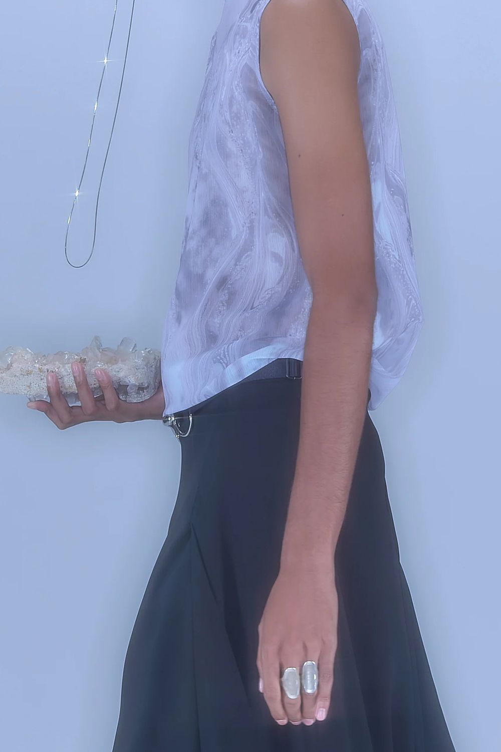 【26SS / 予約受付中】Phenomenal Sheer Blouse [fog grey] - フェノメナルシアーブラウス [フォググレー] / SS26SH05