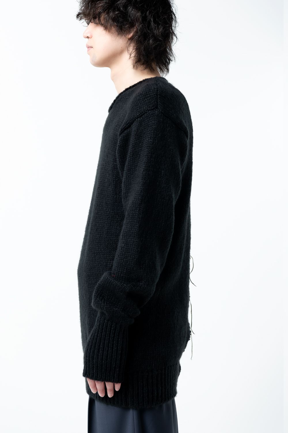 KMRii - 【22AW】 Mohair Pullover 03 [BKACK] - モヘアプルオーバー03