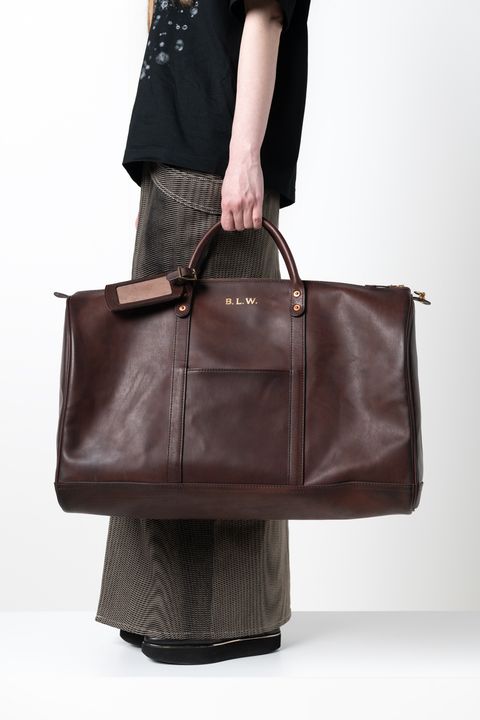 【ラスト1点 / 26SS】LEATHER TRAVEL BOSTON BAG [BROWN] | レザーボストンバッグ / ブラウン
