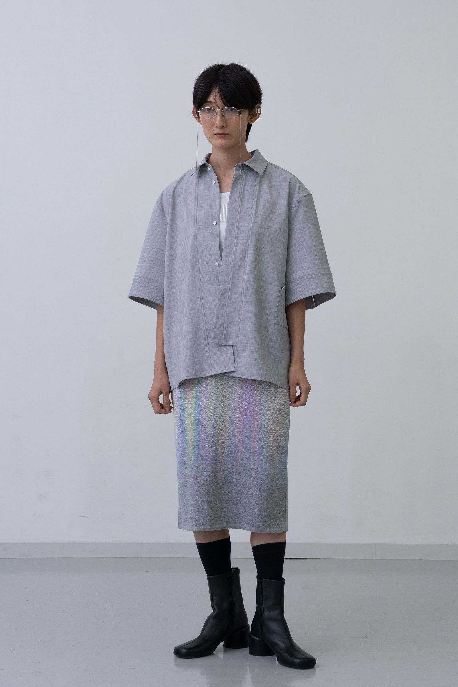 Phos Knit Skirt [grey]