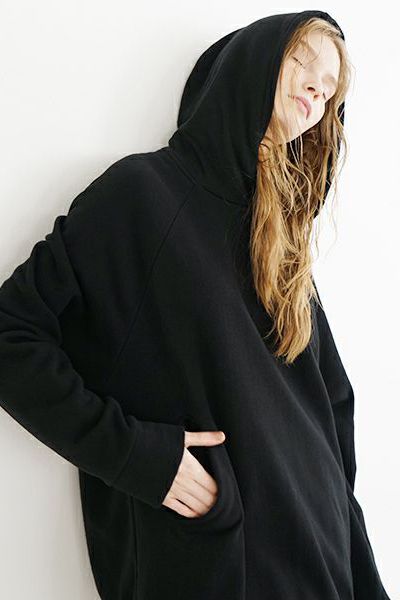 【24AW】ballon hoody [BLACK] - バルーンフーディ [ブラック] / vu-cut-005
