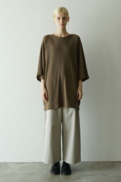 【25SS】ballon t-shirt [KHAKI]｜バルーンTシャツ / vu-cut-003